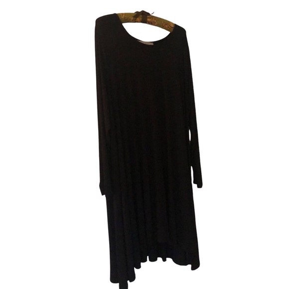 Philosophy Swing Dress Asymmetrical Hem Long Sleeves Round Neck Versatile Comfy - Picture 11 of 11